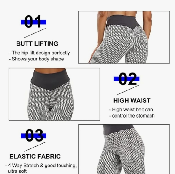 TIK Tok Butt Lift High Waisted Leggings - Picture 11 of 13